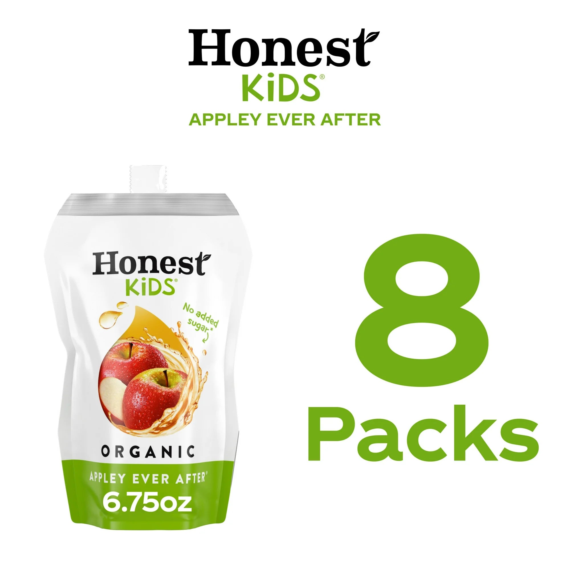 Honest Kids Organic Juice Drink, Appley Ever After, 6.75 fl oz, 8 Pack