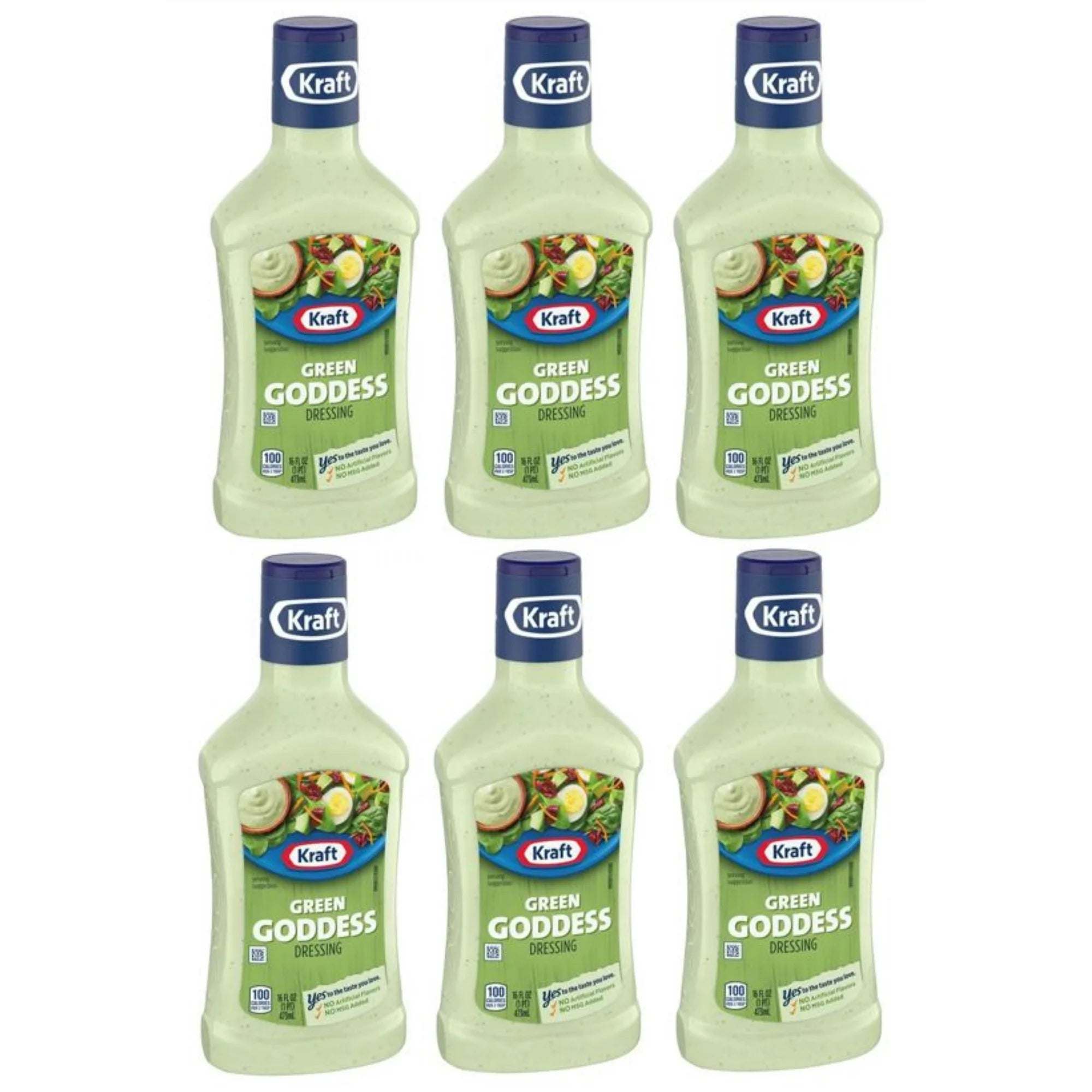 Kraft Green Goddess Salad Dressing (6 × 16 fl oz)
