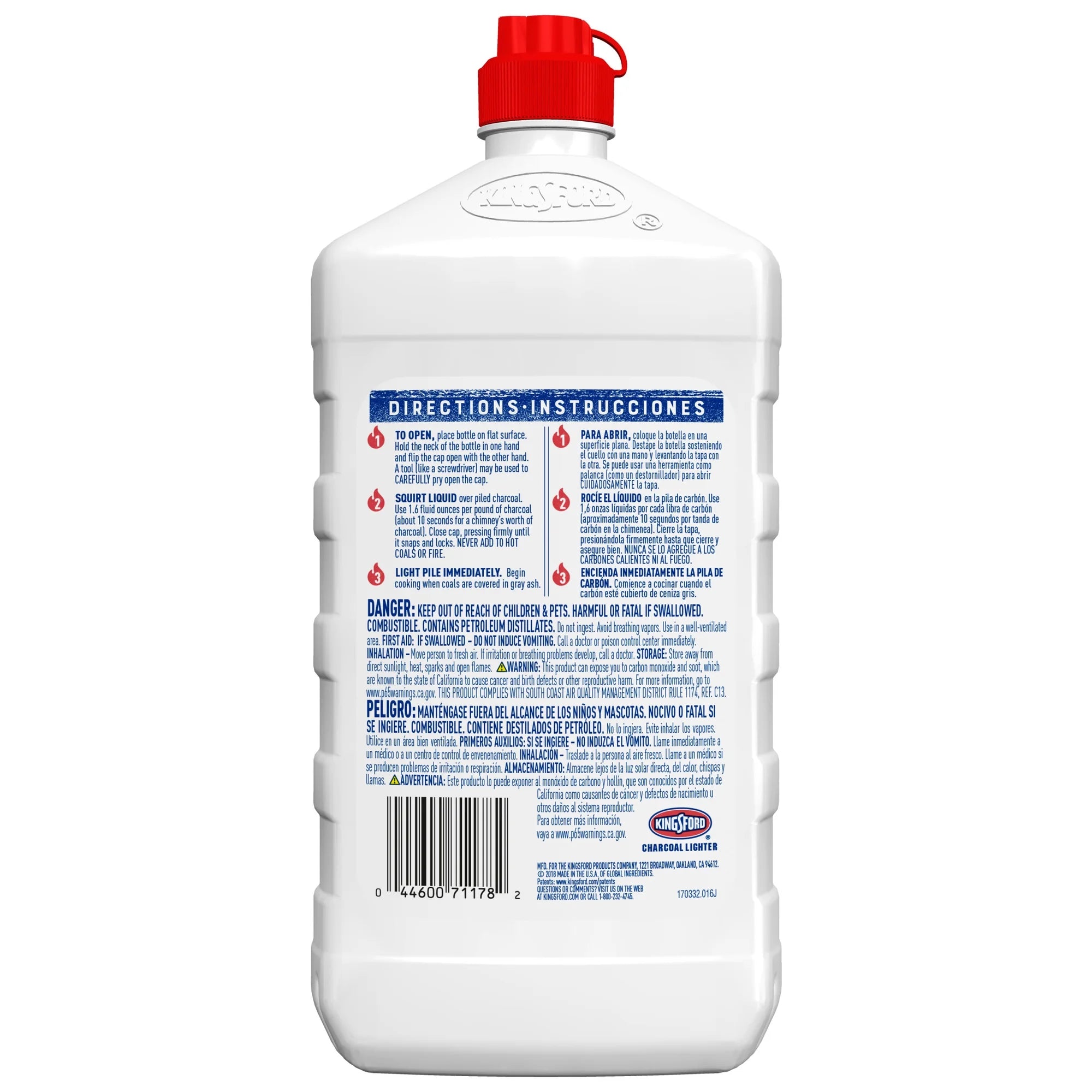 Lighter Fluid, Odorless, 64 oz