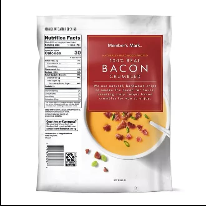 Real Crumbled Bacon Pieces, 20 oz